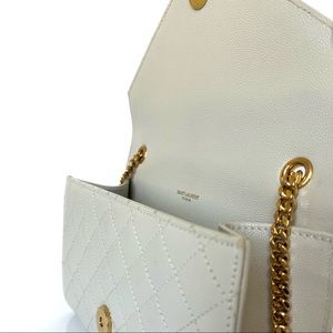 YVES SAINT LAURENT (YSL) - TRI-QUILTED MONOGRAM ENVELOPE SMALL CHAIN BAG